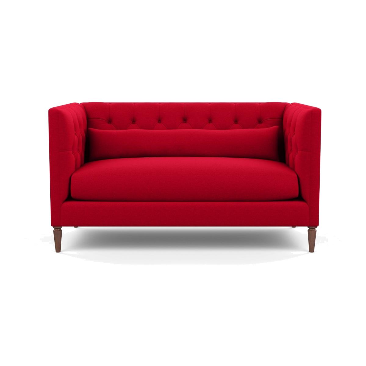 Heal's Balmoral 2 Seater Sofa Melton Wool Red Oxide Walnu - Heal's UK Furniture – image 1