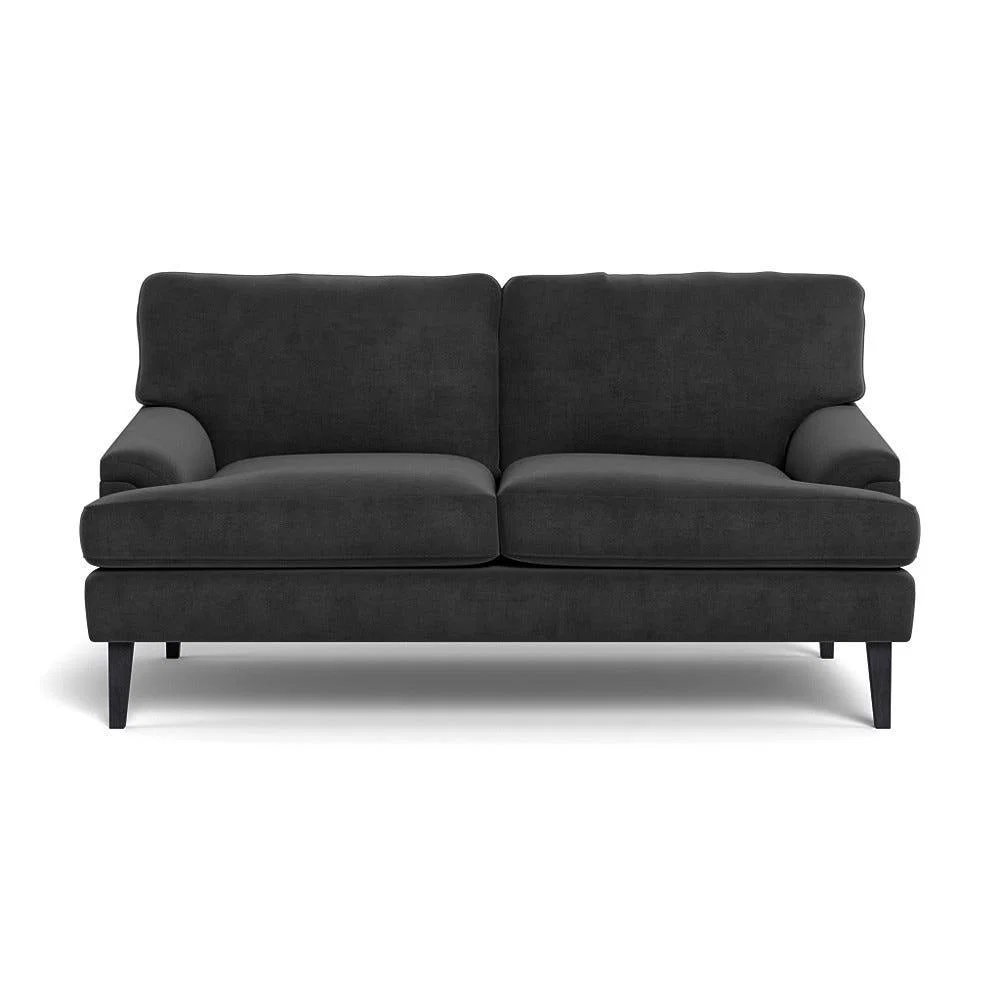 Heal's Stanton 2 Seater Sofa Smart Luxe Velvet Nickel Black Feet – image 2