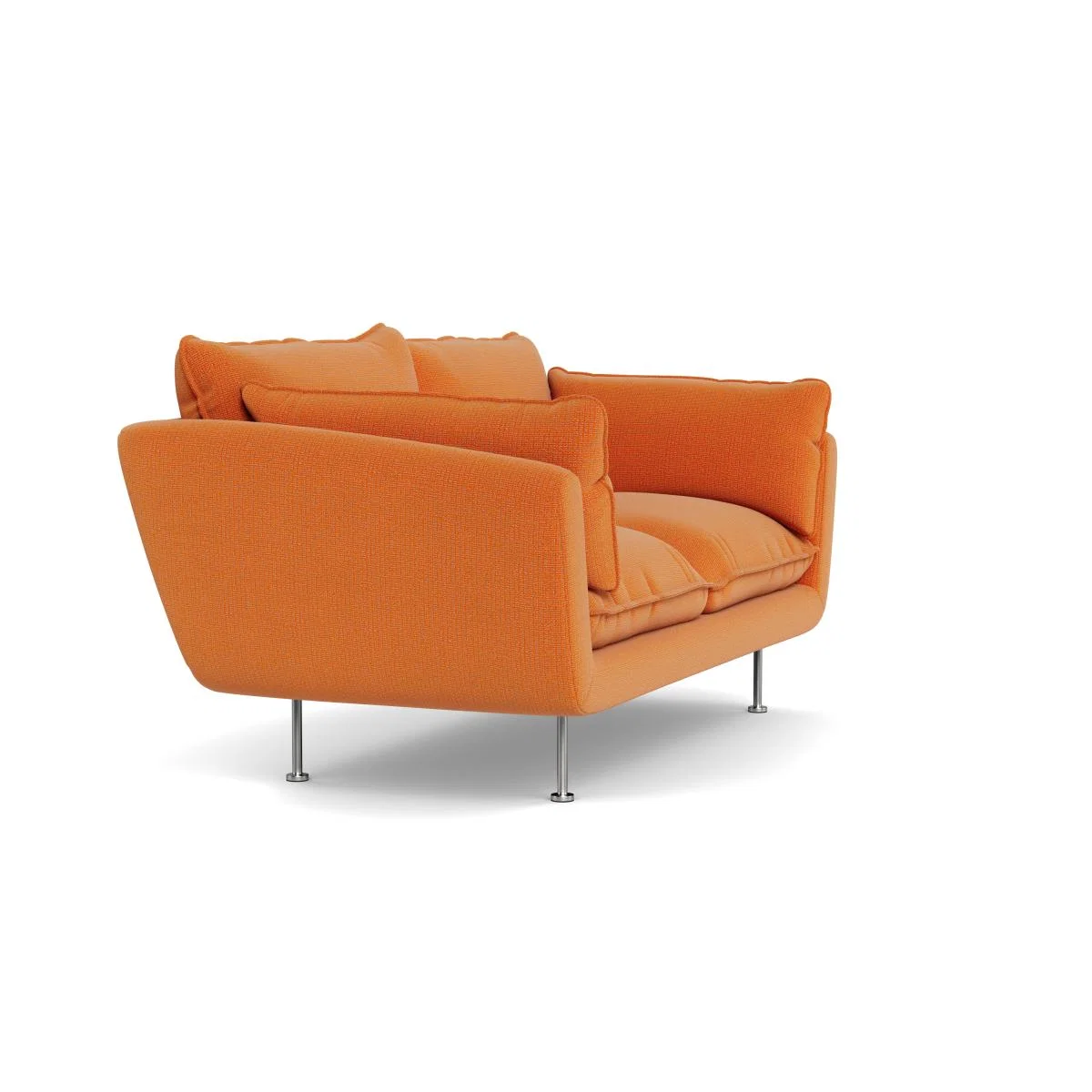 Heal's Allora 2 Seater Sofa Tejo Recycled Zinnia Brass Feet – image 3