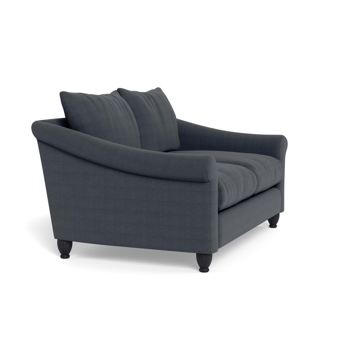 Heal's Devon 2 Seater Linen Dark Grey Natural Ash Feet - Heal's UK Furniture – image 2