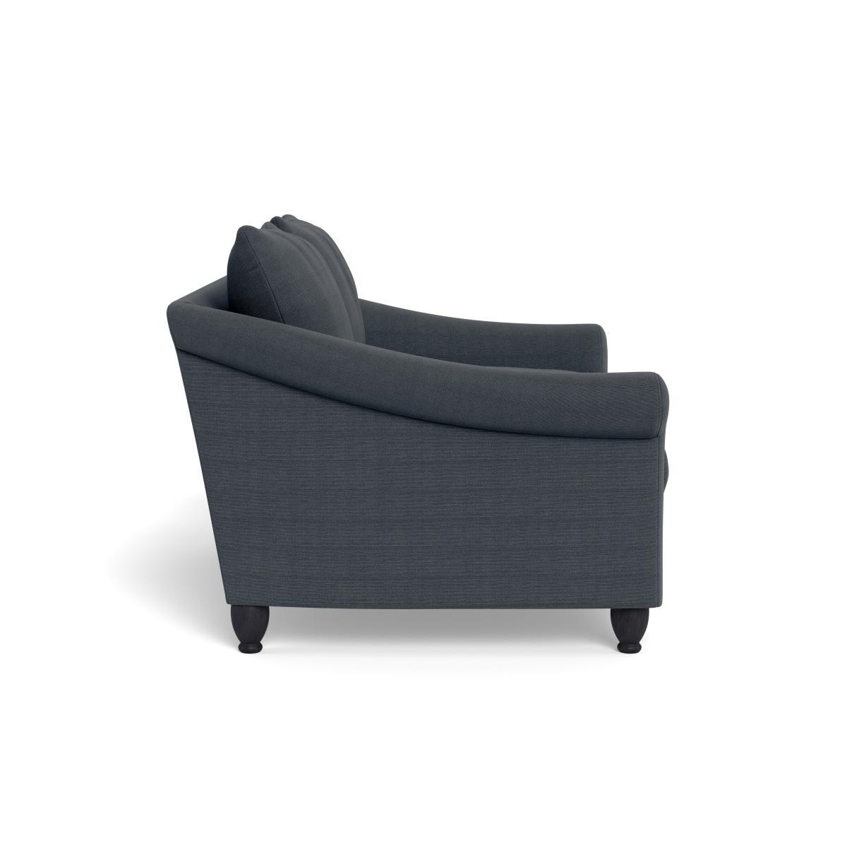 Heal's Devon 2 Seater Linen Dark Grey Natural Ash Feet - Heal's UK Furniture – image 3
