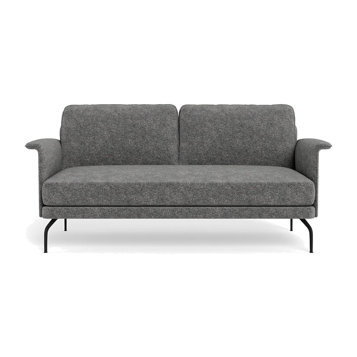 Heal's Iver 2 Seater Sofa Melton Wool Shale Black Feet – image 1