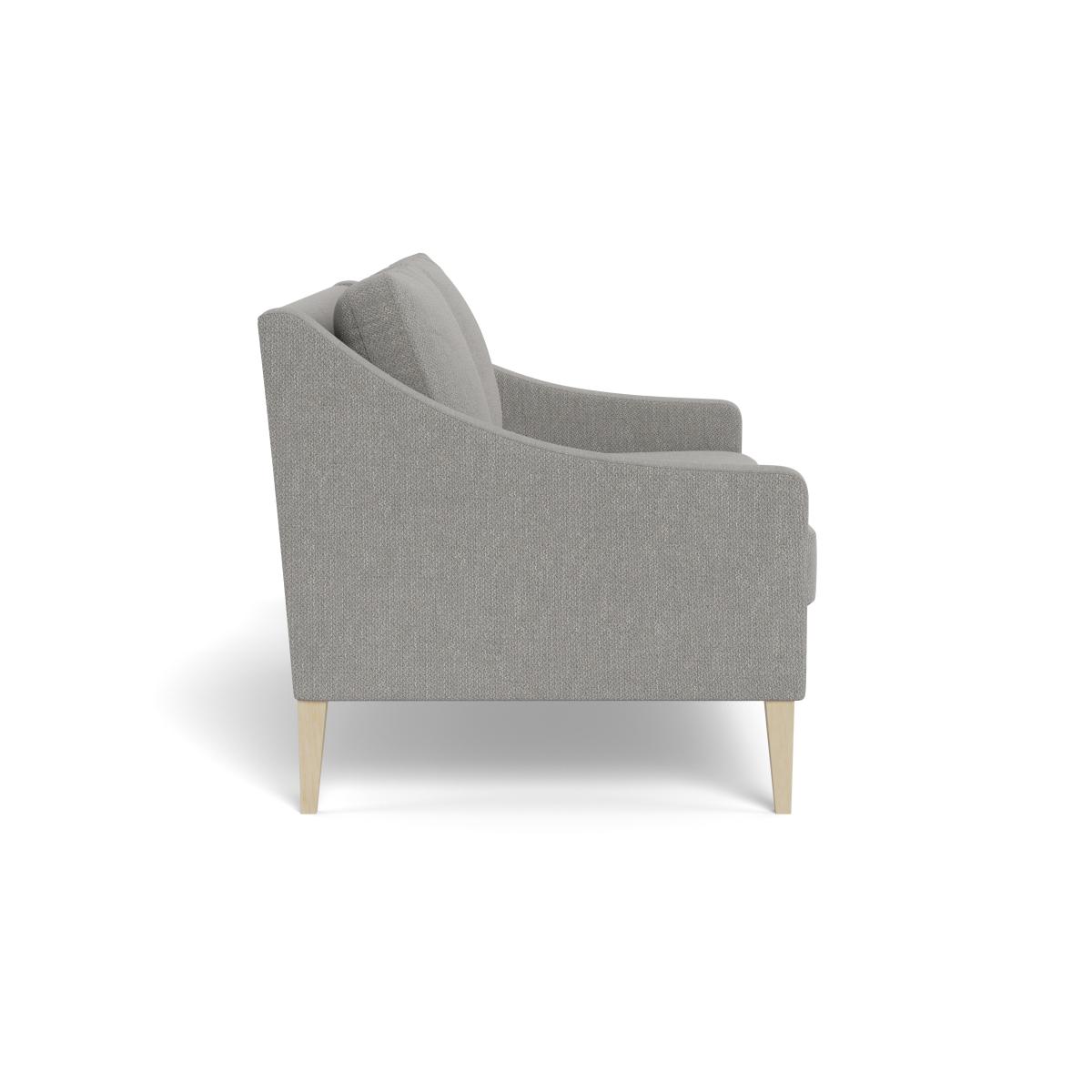 Heal's Richmond 2 Seater Sofa Texture Pale Grey Black Feet – image 4