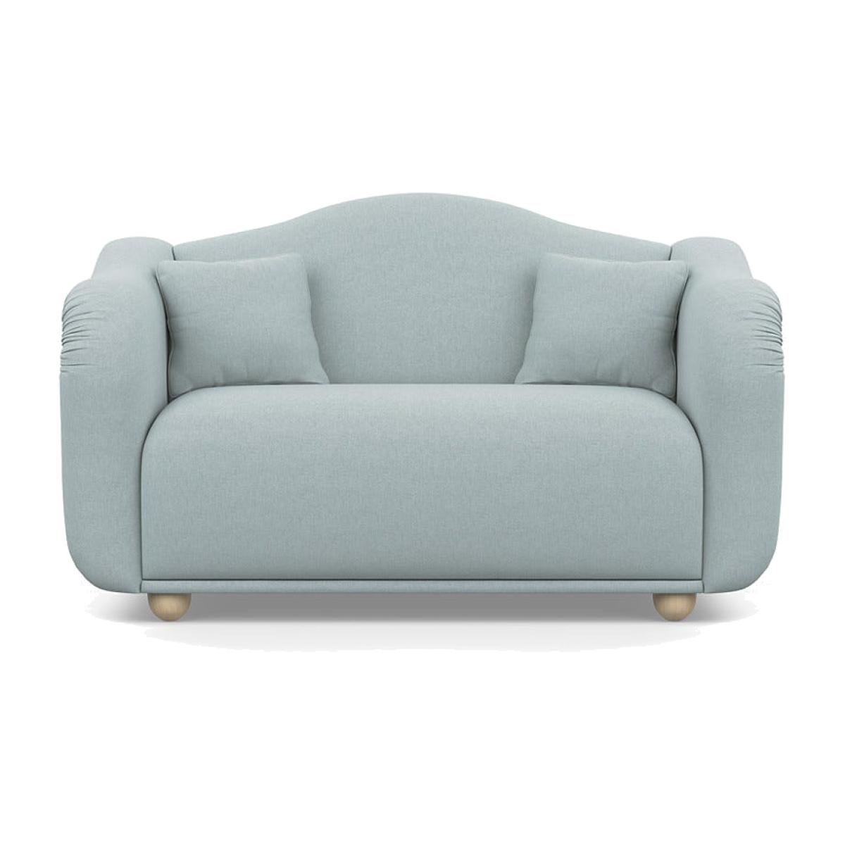 Heal's Tetbury 2 Seater Sofa Brushed Cotton Mist Natural Beech Feet