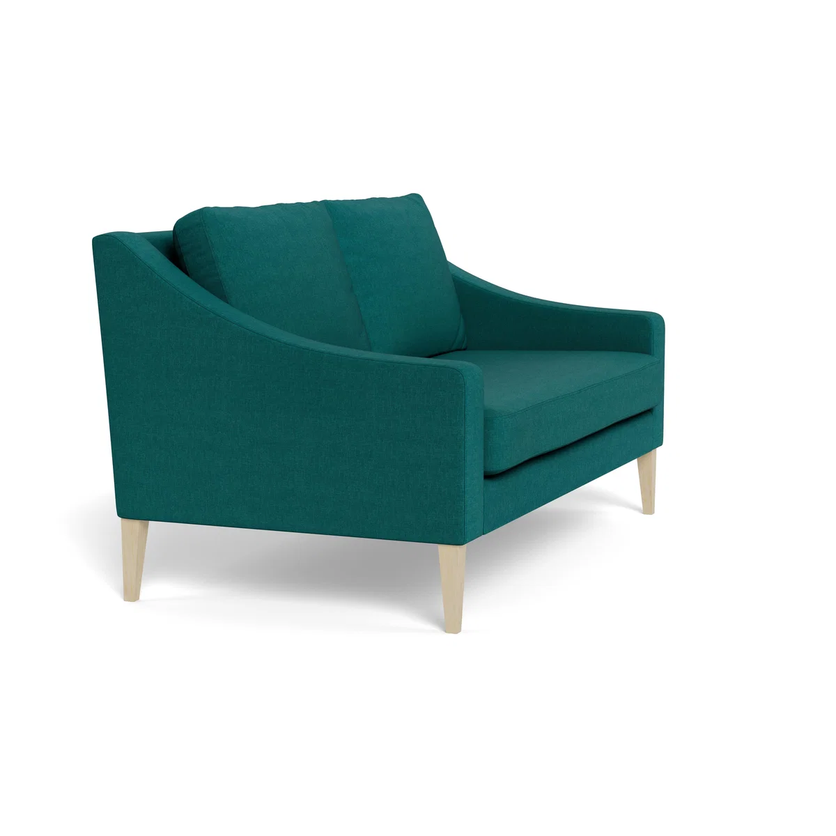 Heal's Richmond 2 Seater Sofa Brushed Cotton Pine Black Feet – image 3