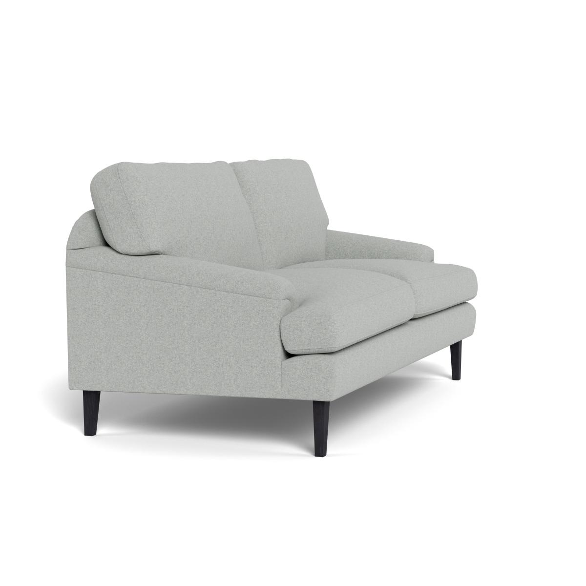 Heal's Stanton 2 Seater Sofa Melton Wool Limestone Black Feet – image 3