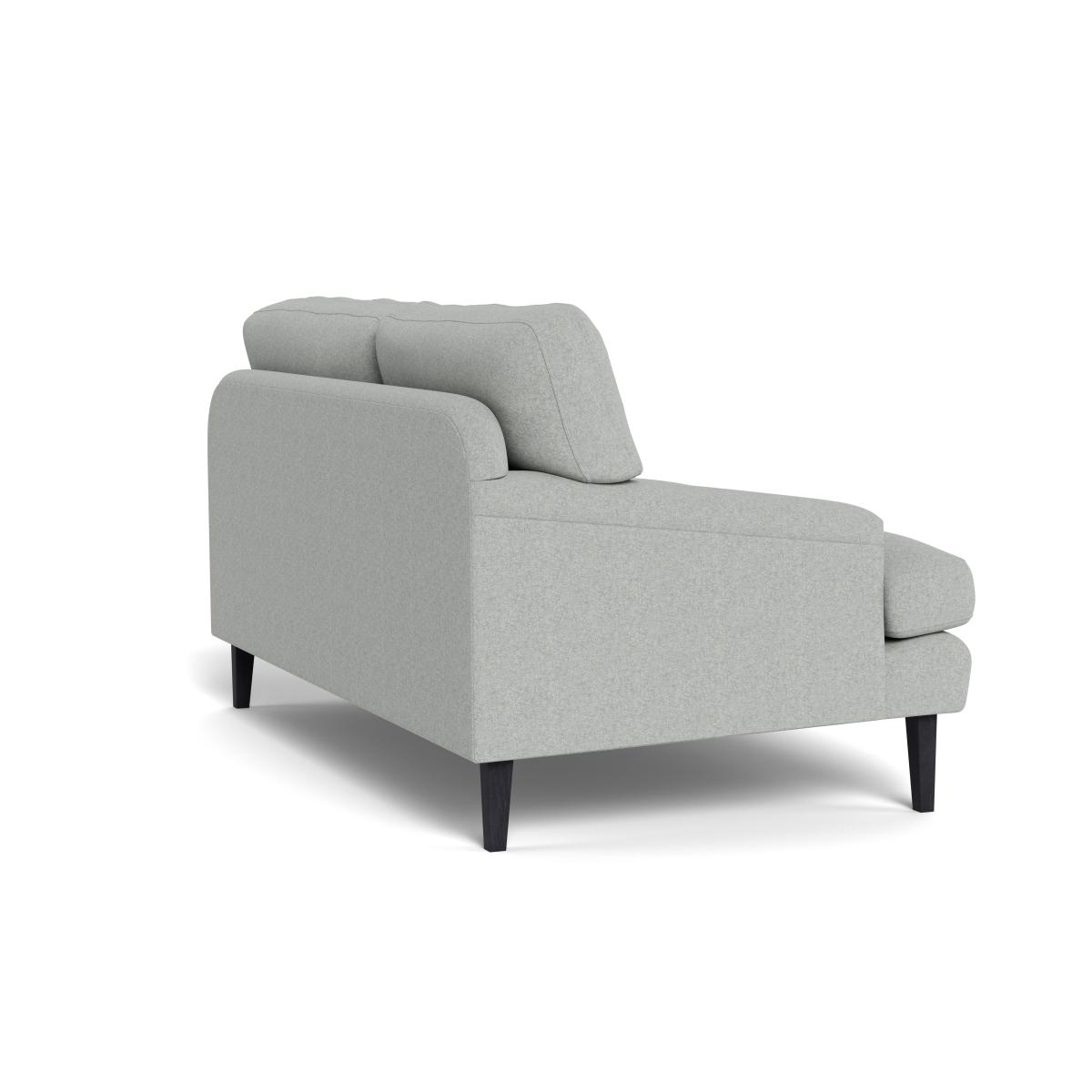 Heal's Stanton 2 Seater Sofa Melton Wool Limestone Black Feet – image 5