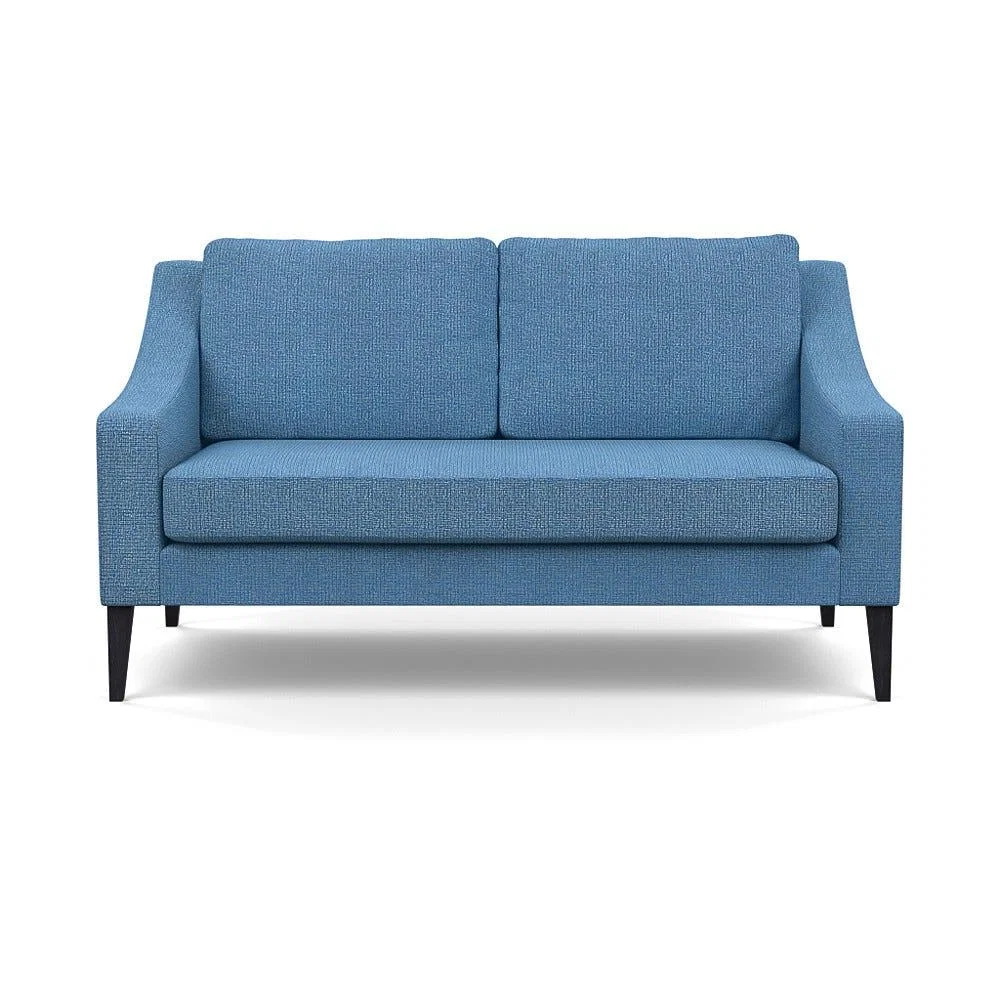 Heal's Richmond 2 Seater Sofa Tejo Recycled Cobalt Black Feet – image 2