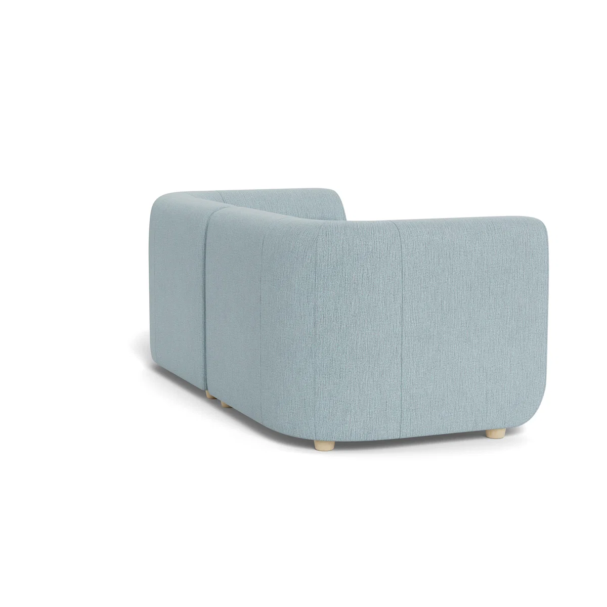 Heal's Lilli 2 Seater Sofa Smart Linen Mix Duck Egg Natural Ash Feet - Heal's UK Furniture – image 4