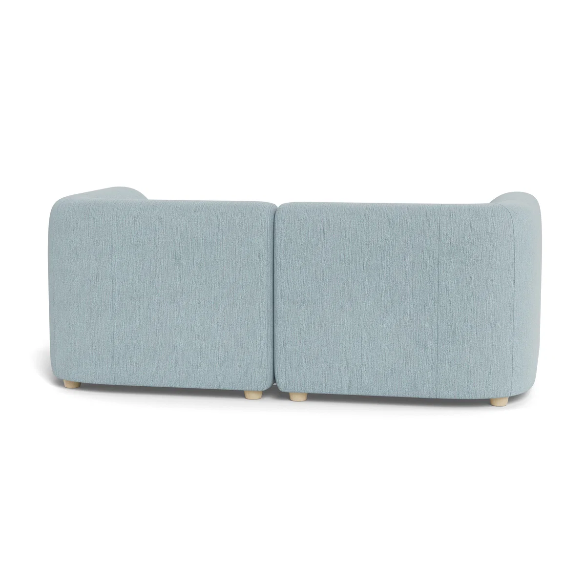 Heal's Lilli 2 Seater Sofa Smart Linen Mix Duck Egg Natural Ash Feet - Heal's UK Furniture – image 5