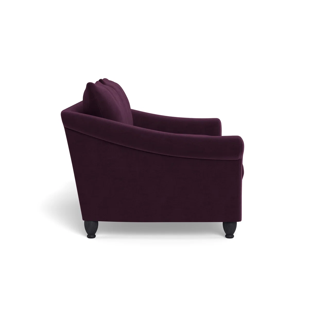 Heal's Devon 2 Seater Velvet Grape Natural Ash Feet - Heal's UK Furniture – image 3
