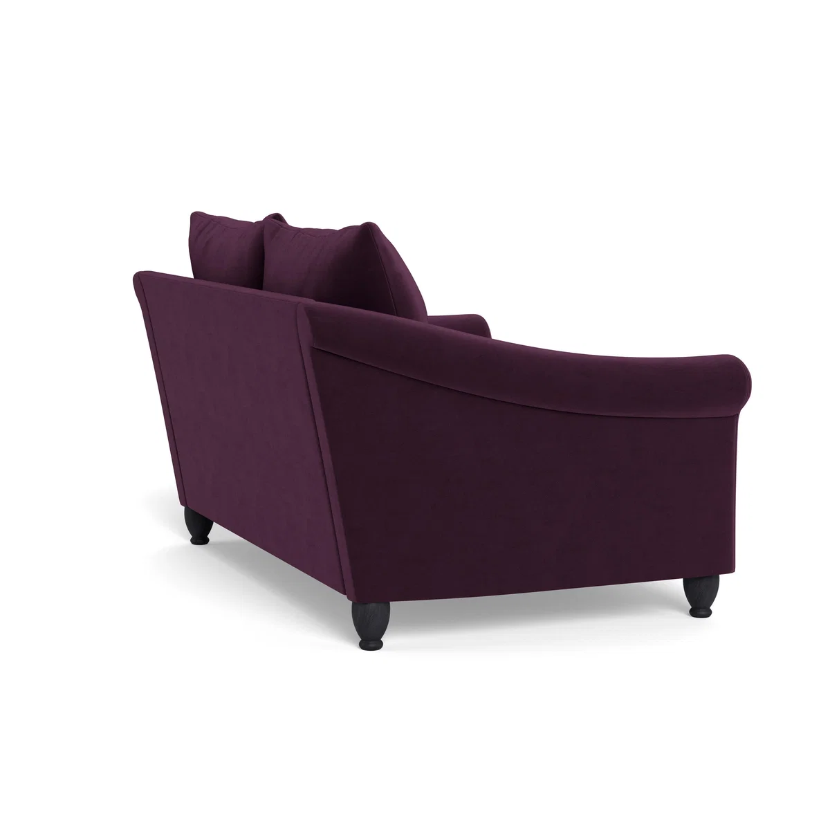 Heal's Devon 2 Seater Velvet Grape Natural Ash Feet - Heal's UK Furniture – image 4