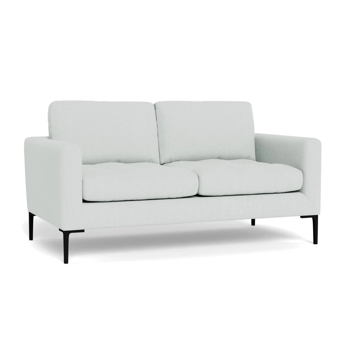 Heal's Eton 2 Seater Sofa Broad Weave Tin Brass Feet - Heal's UK Furniture – image 1