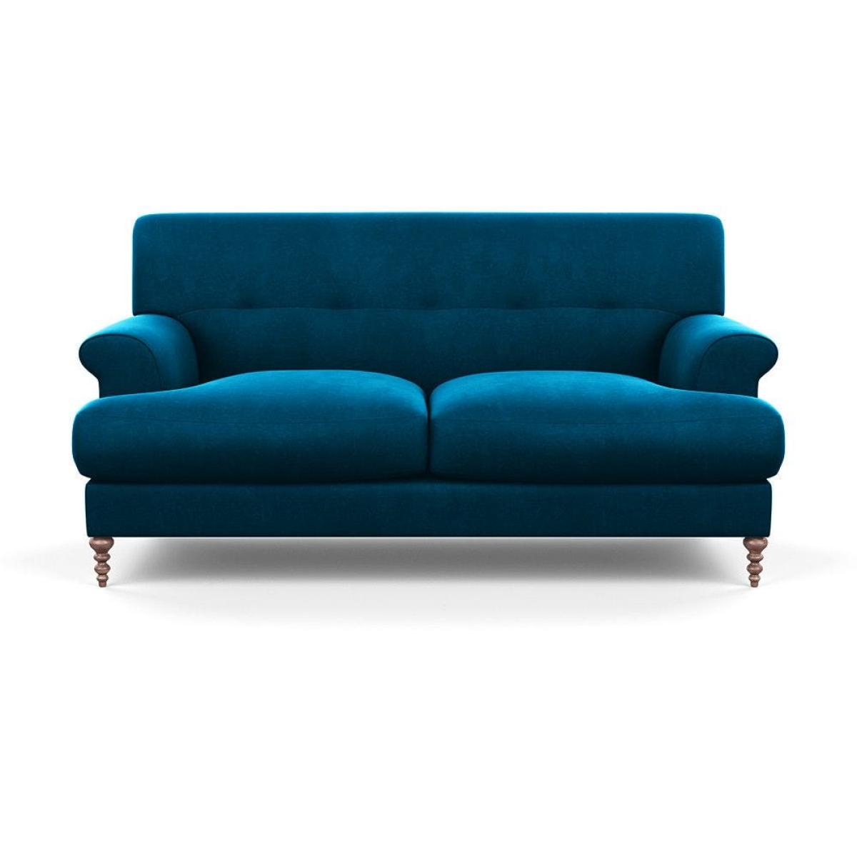Scp Oscar 2 Seater Informal Sofa Velvet Charcoal Walnut Feet - Heal's UK Furniture – image 17