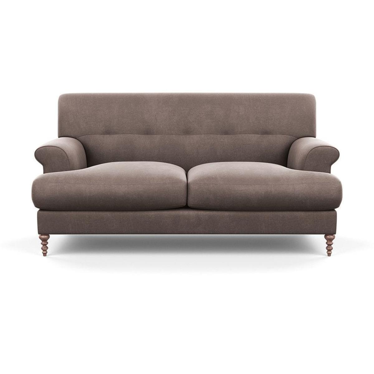 Scp Oscar 2 Seater Informal Sofa Velvet Charcoal Walnut Feet - Heal's UK Furniture – image 4