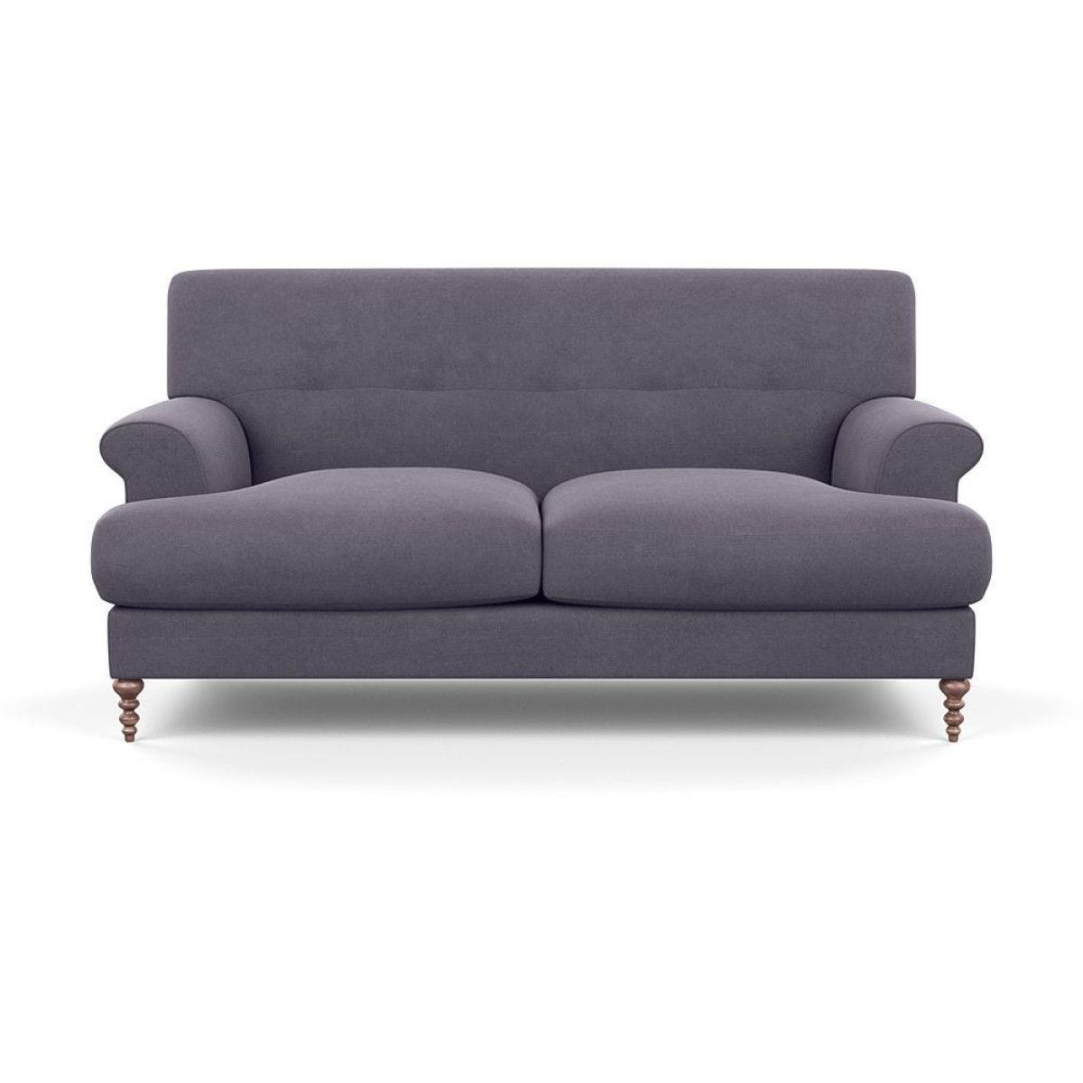 Scp Oscar 2 Seater Informal Sofa Velvet Charcoal Walnut Feet - Heal's UK Furniture – image 7