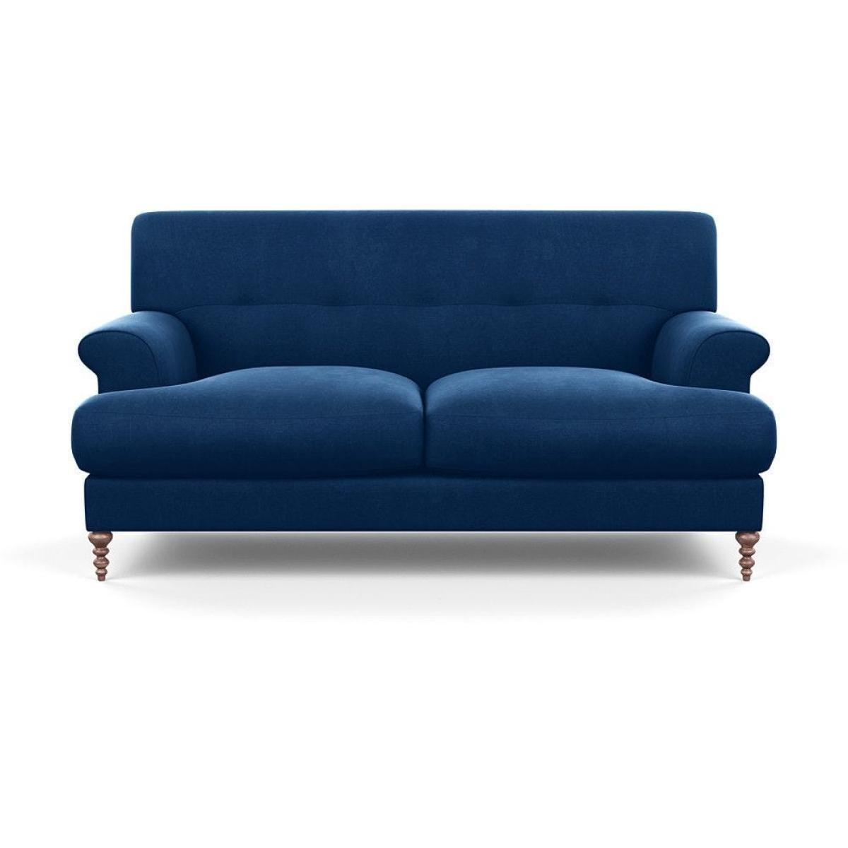 Scp Oscar 2 Seater Informal Sofa Velvet Charcoal Walnut Feet - Heal's UK Furniture – image 9