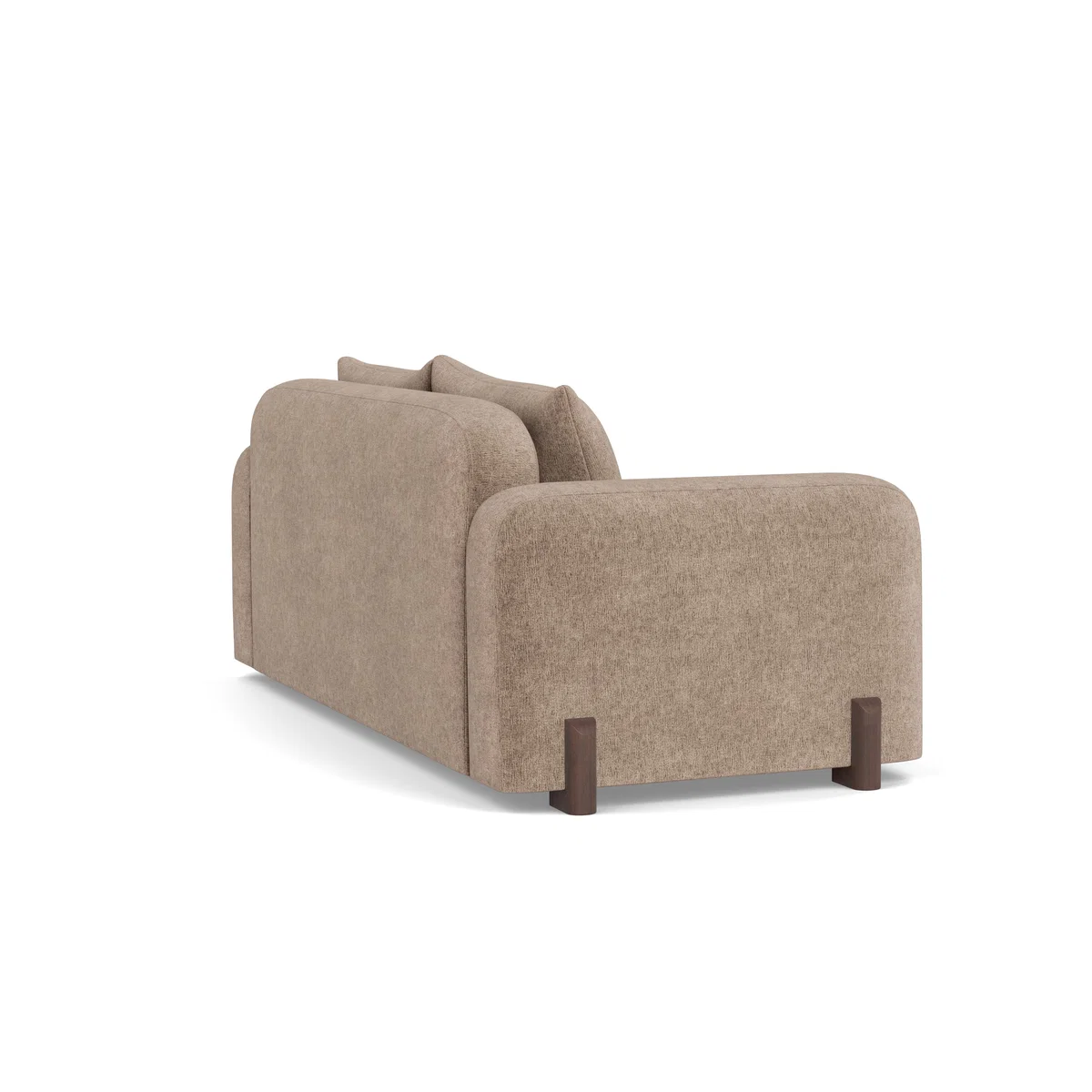 Heal's Nuvola 2 Seater Sofa Boucle Velvet Rocky Black Beech Feet – image 4