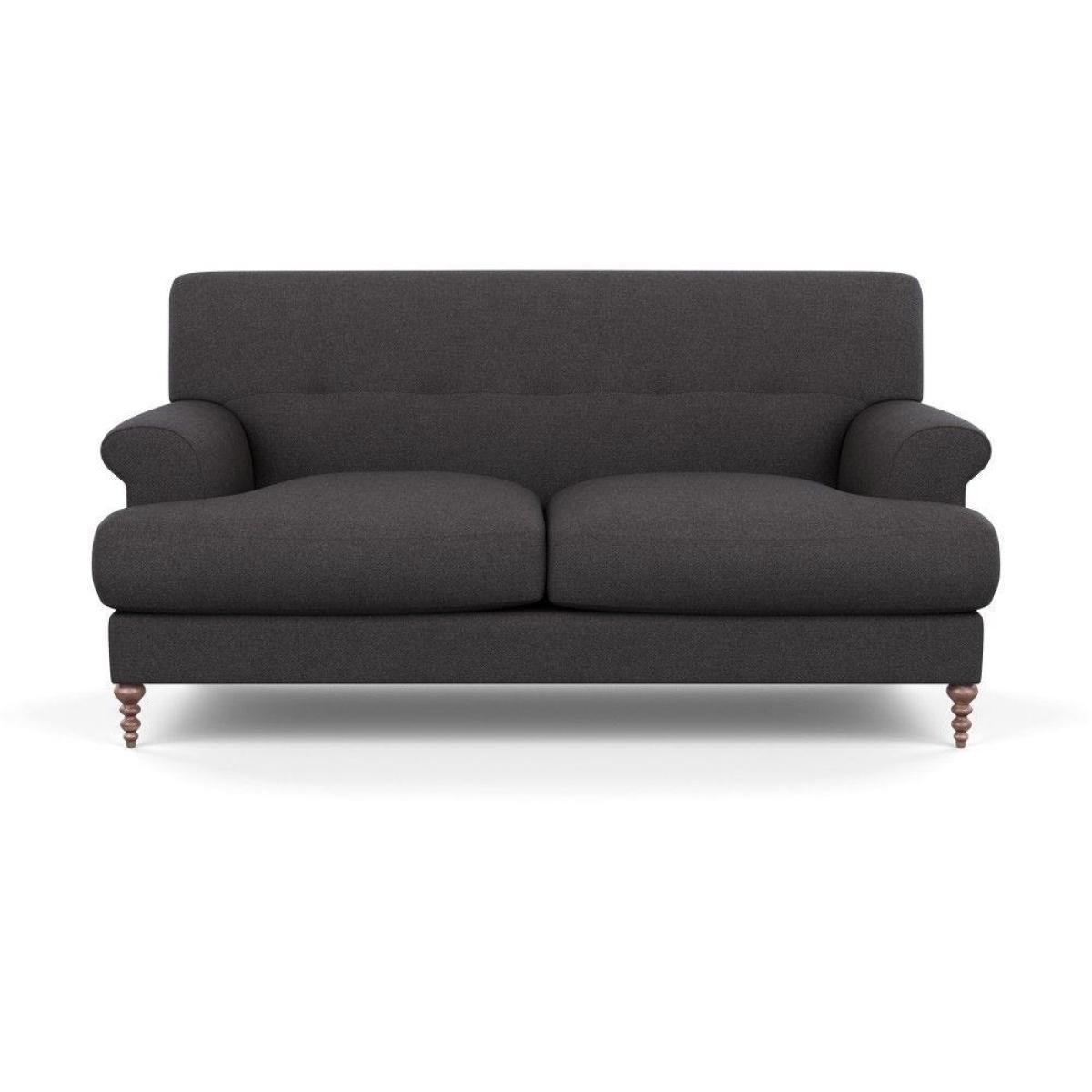Scp Oscar 2 Seater Formal Sofa Velvet Midnight Walnut Feet - Heal's UK Furniture – image 2