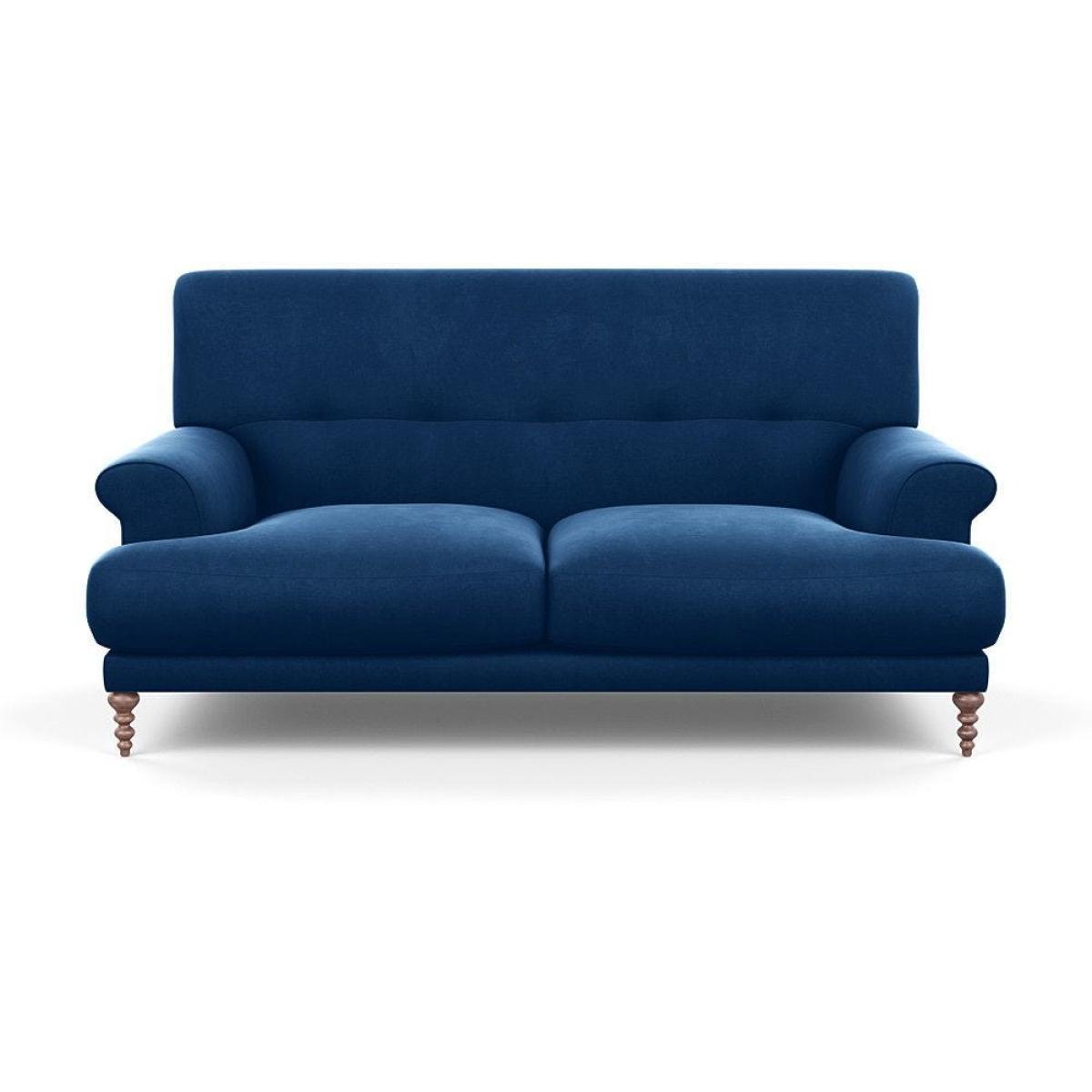 Scp Oscar 2 Seater Formal Sofa Velvet Midnight Walnut Feet - Heal's UK Furniture – image 17