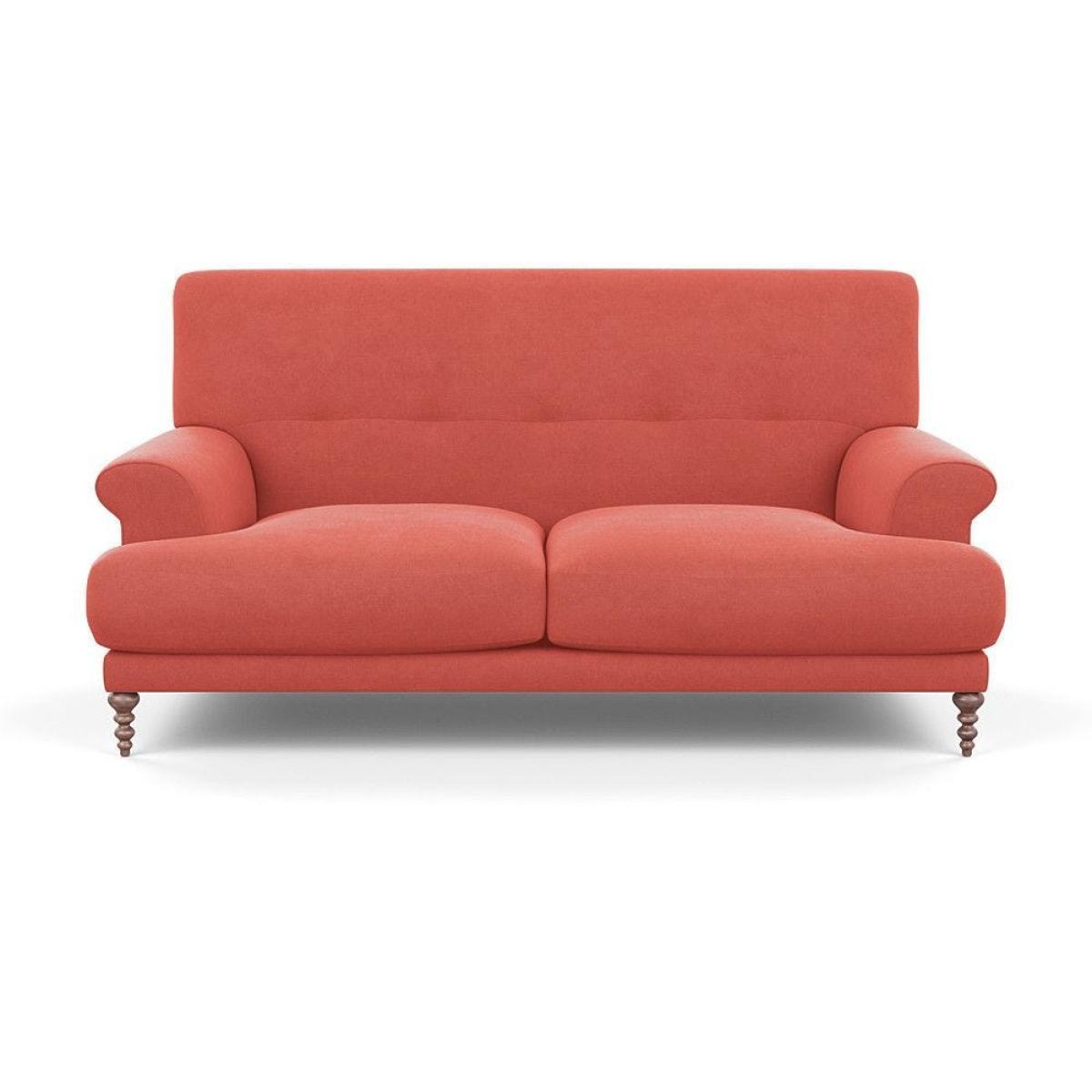 Scp Oscar 2 Seater Formal Sofa Velvet Midnight Walnut Feet - Heal's UK Furniture – image 18