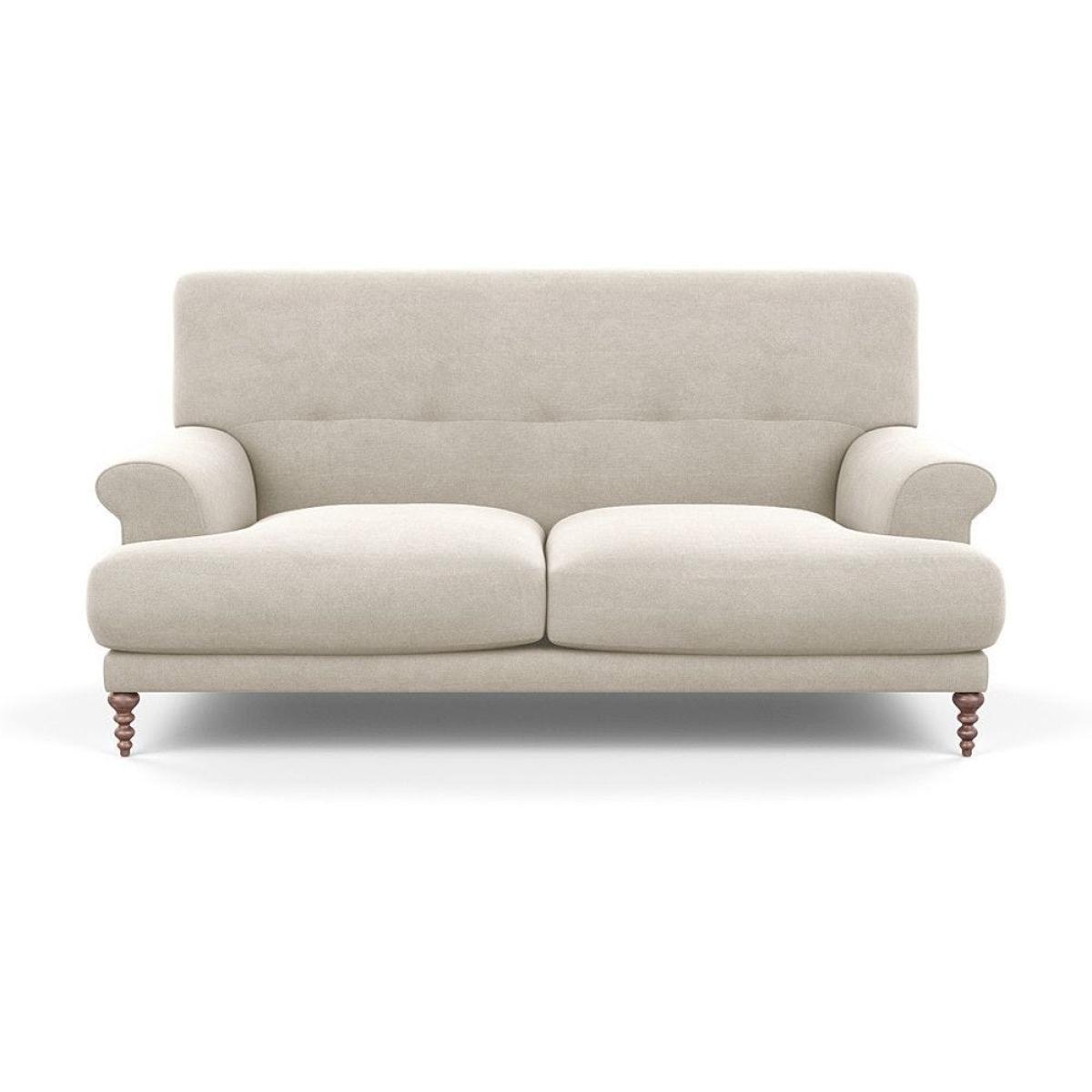 Scp Oscar 2 Seater Formal Sofa Velvet Midnight Walnut Feet - Heal's UK Furniture – image 4