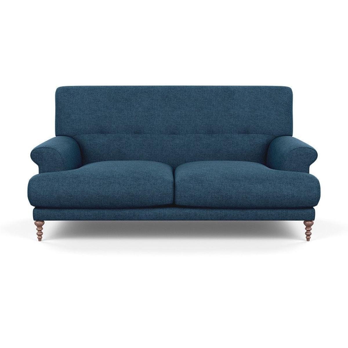 Scp Oscar 2 Seater Formal Sofa Velvet Midnight Walnut Feet - Heal's UK Furniture – image 5