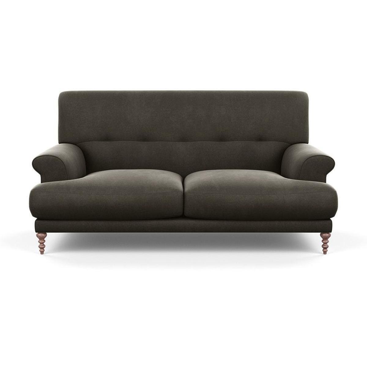 Scp Oscar 2 Seater Formal Sofa Velvet Midnight Walnut Feet - Heal's UK Furniture – image 7