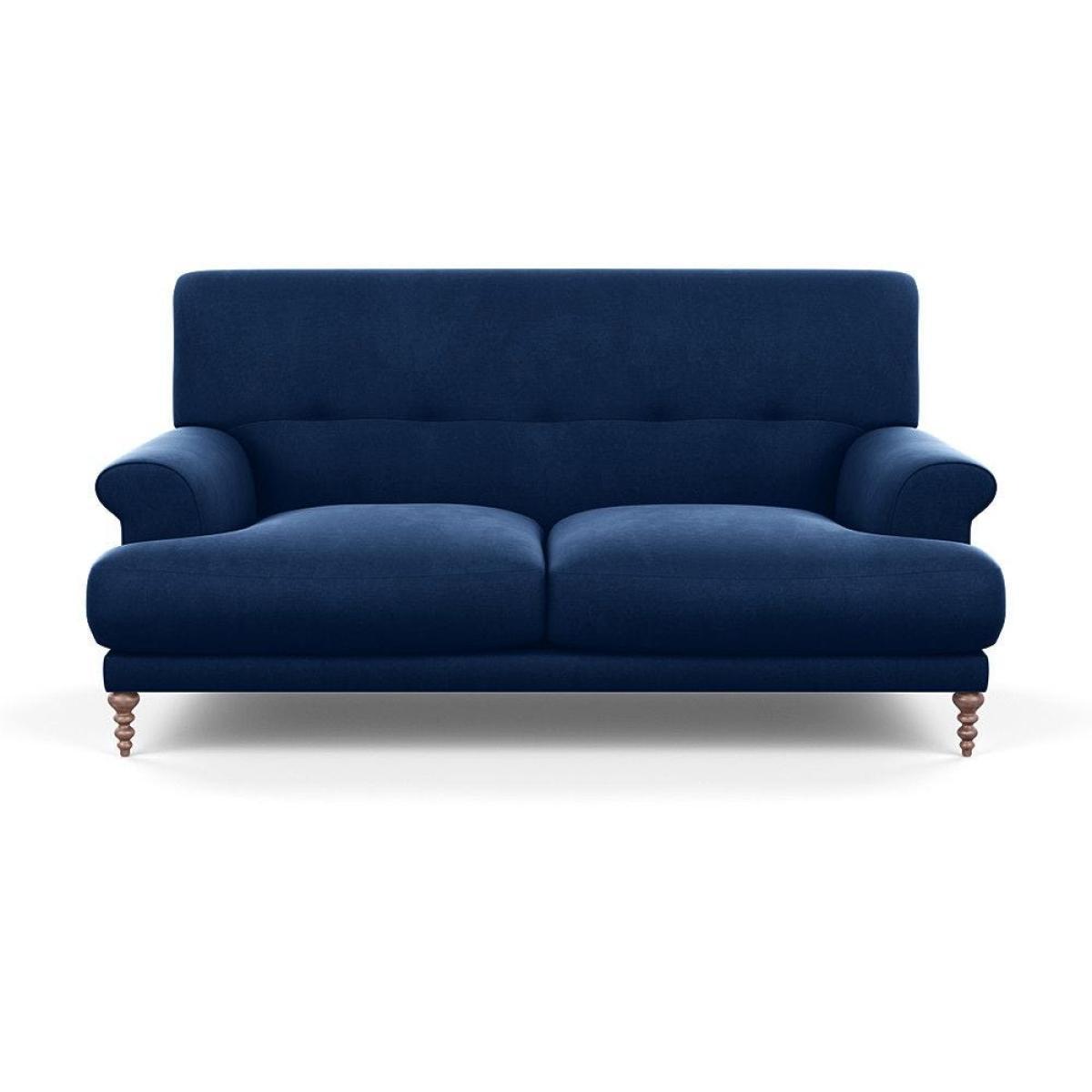 Scp Oscar 2 Seater Formal Sofa Velvet Midnight Walnut Feet - Heal's UK Furniture – image 9