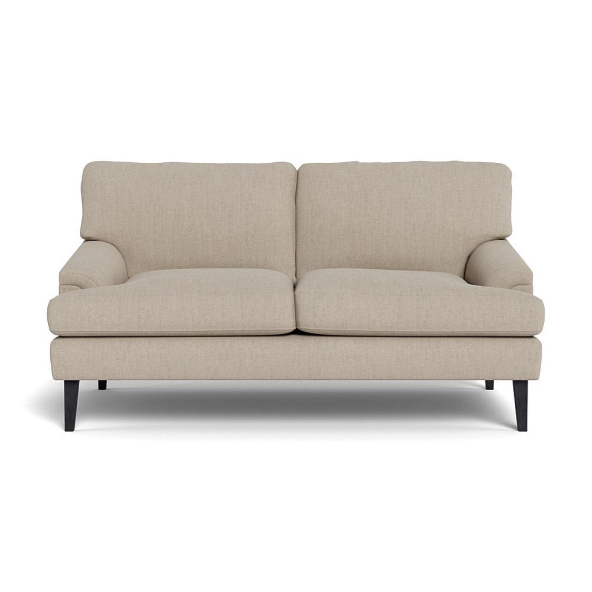 Heal's Stanton 2 Seater Sofa Broad Weave Putty Black Feet – image 2