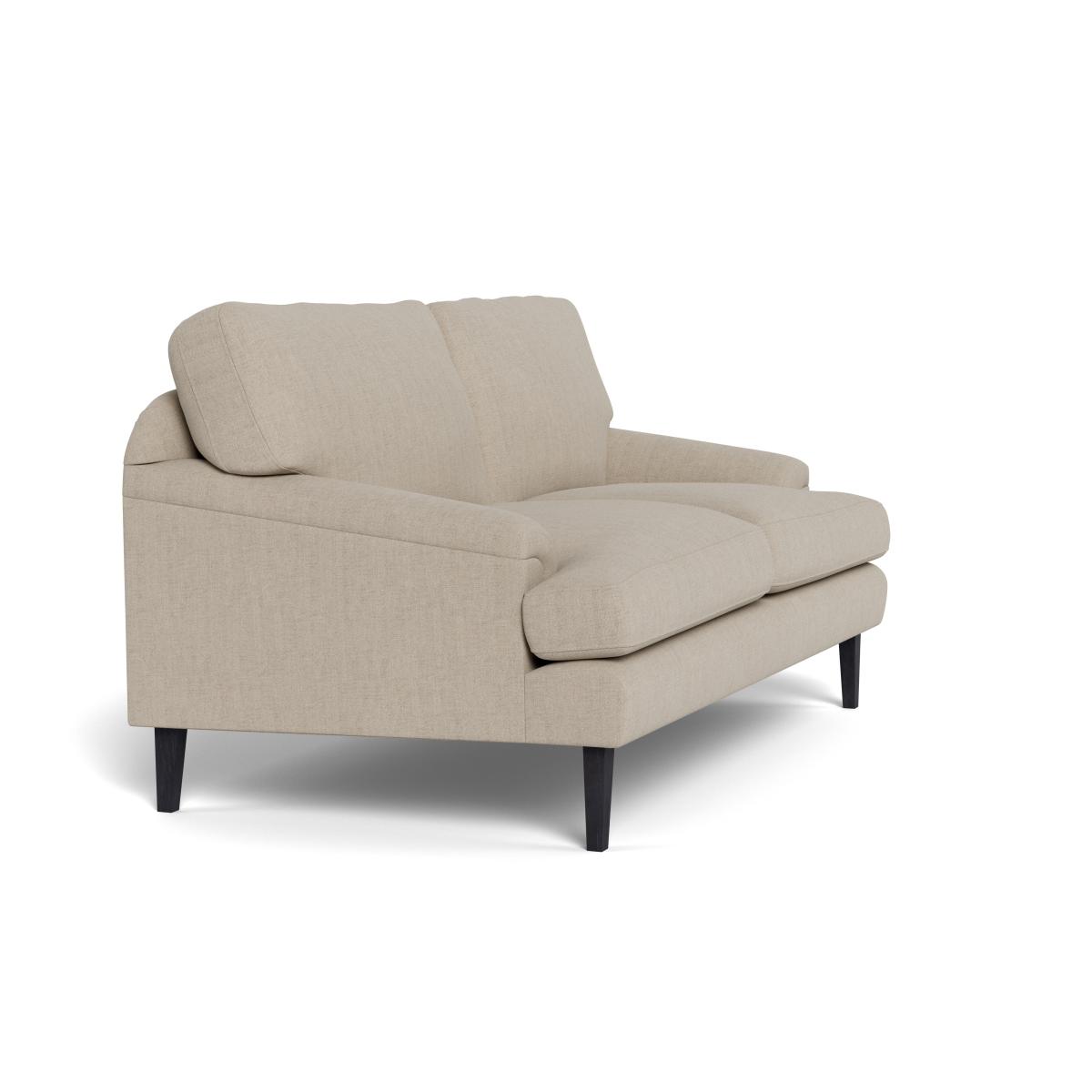 Heal's Stanton 2 Seater Sofa Broad Weave Putty Black Feet – image 3