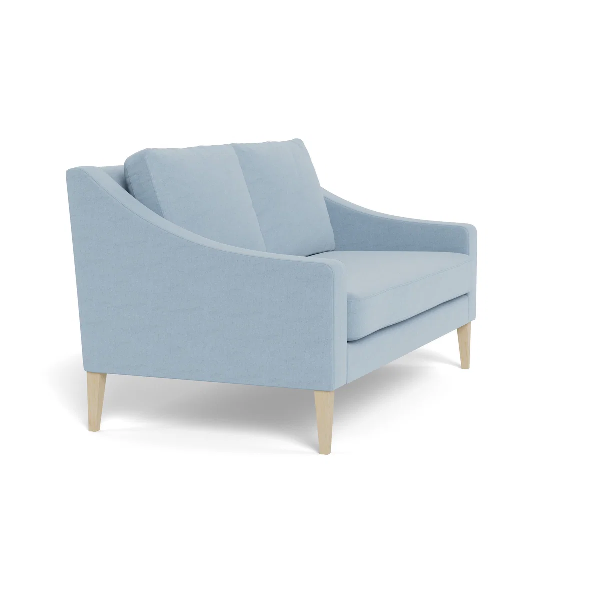 Heal's Richmond 2 Seater Sofa Capelo LinenCotton Sea Shanty Walnut Feet - Heal's UK Furniture – image 2
