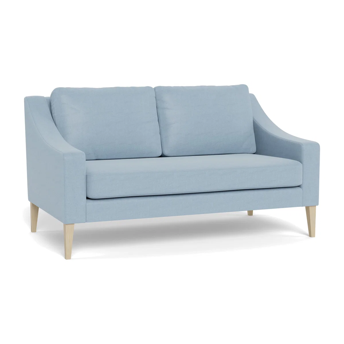 Heal's Richmond 2 Seater Sofa Capelo LinenCotton Sea Shanty Walnut Feet - Heal's UK Furniture – image 1