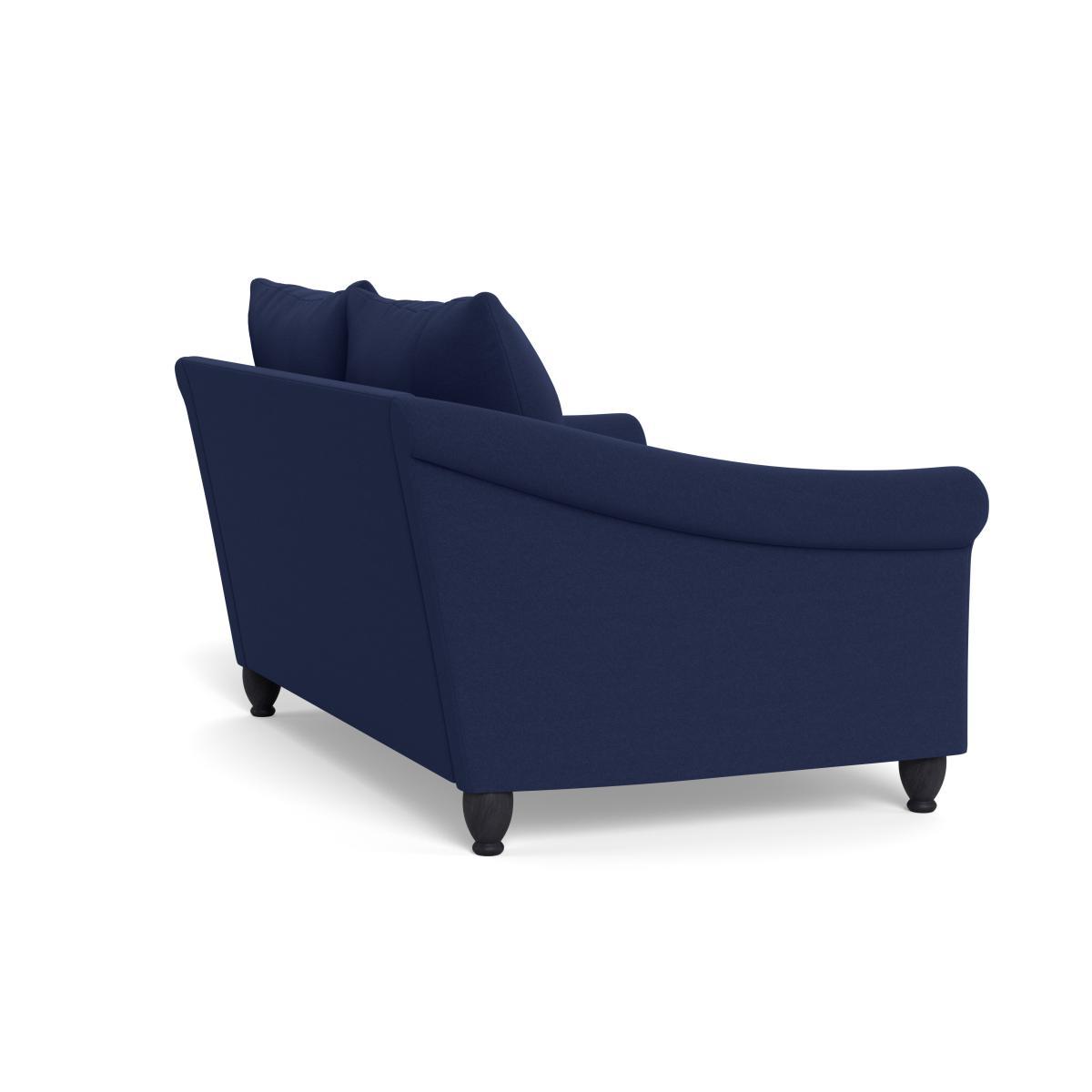 Heal's Devon 2 Seater Melton Wool New Navy Walnut Stain Beech Feet - Heal's UK Furniture – image 4