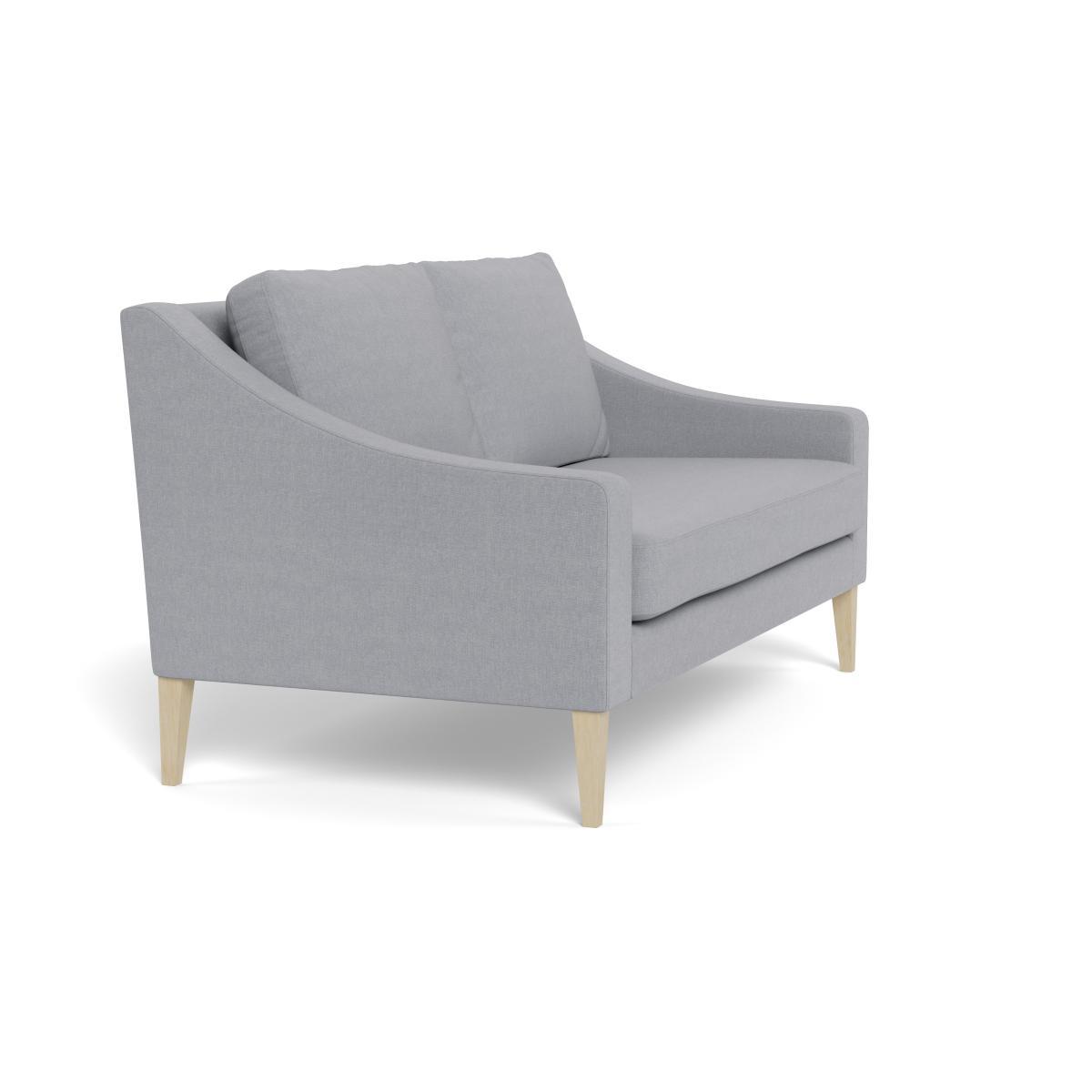 Heal's Richmond 2 Seater Sofa Brushed Cotton Pewter Tinted Ash Feet - Heal's UK Furniture – image 2