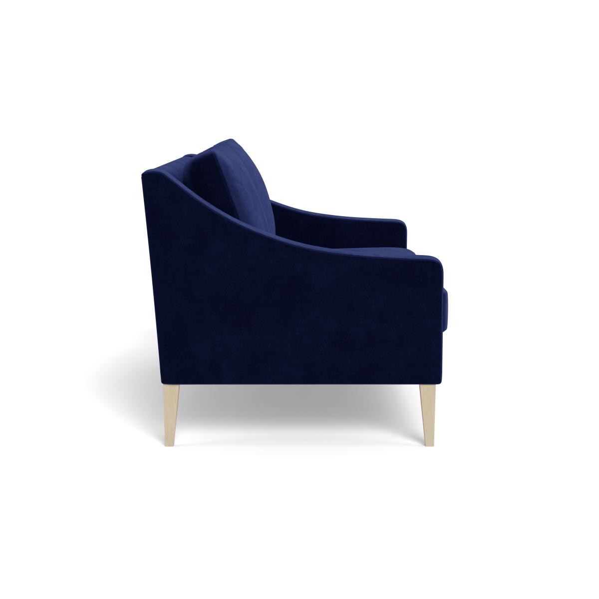 Heal's Richmond 2 Seater Sofa Smart Luxe Velvet Midnight Black Feet – image 4