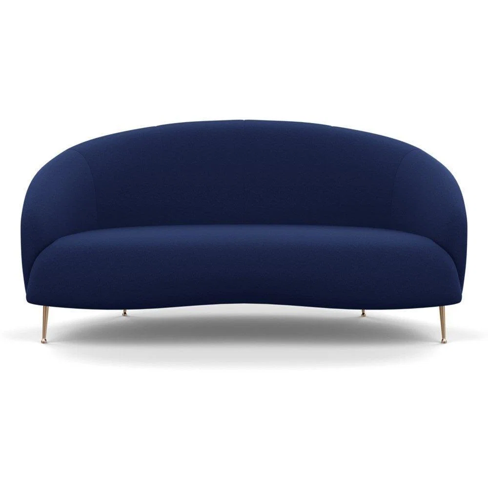 Heal's Bloomsbury 2 Seater Sofa Smart Luxe Velvet Biscuit Brass Feet - Heal's UK Furniture – image 21