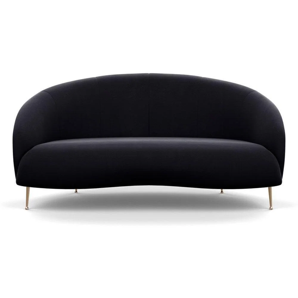 Heal's Bloomsbury 2 Seater Sofa Smart Luxe Velvet Biscuit Brass Feet - Heal's UK Furniture – image 34