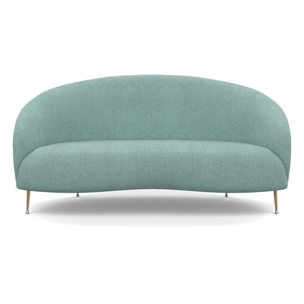 Heal's Bloomsbury 2 Seater Sofa Smart Luxe Velvet Biscuit Brass Feet - Heal's UK Furniture – image 35