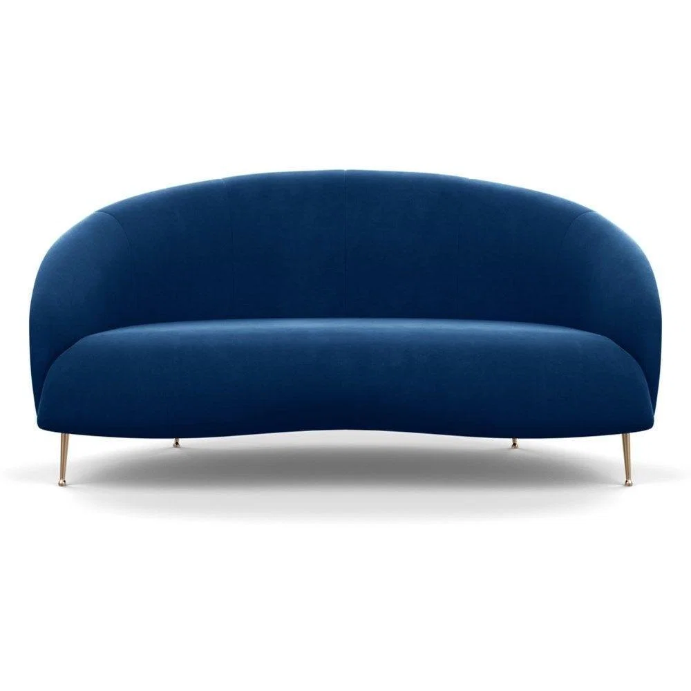 Heal's Bloomsbury 2 Seater Sofa Smart Luxe Velvet Biscuit Brass Feet - Heal's UK Furniture – image 59