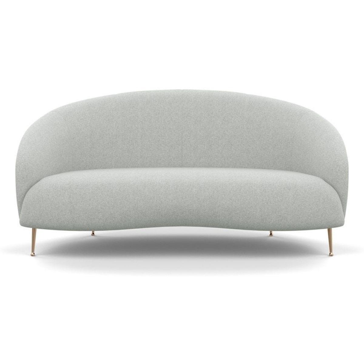 Heal's Bloomsbury 2 Seater Sofa Smart Velvet Dusk Brass Feet - Heal's UK Furniture – image 11
