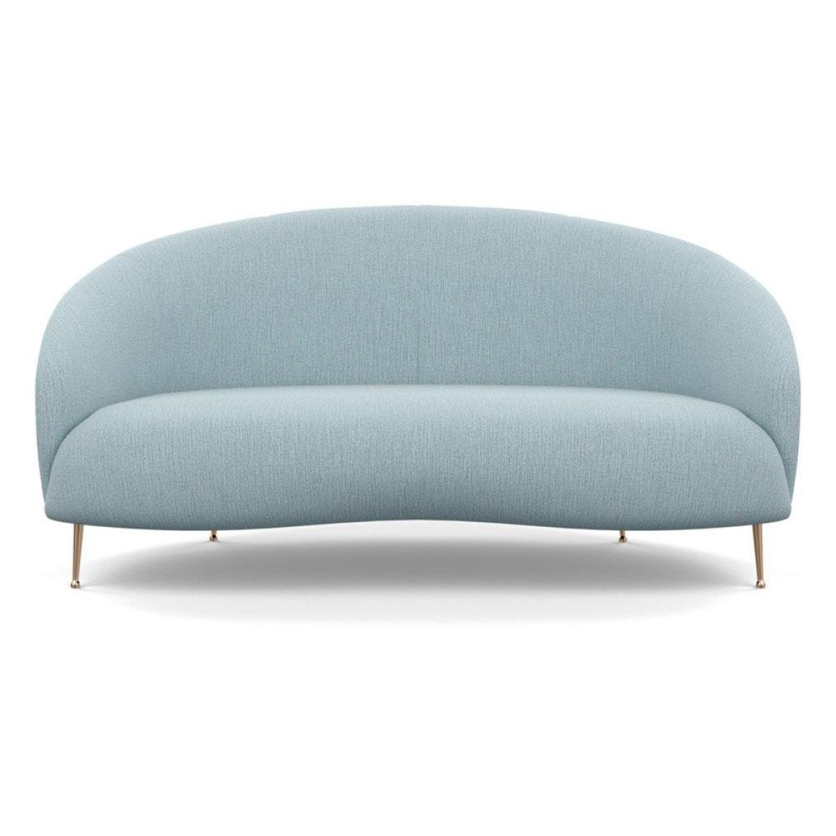 Heal's Bloomsbury 2 Seater Sofa Smart Velvet Dusk Brass Feet - Heal's UK Furniture – image 31