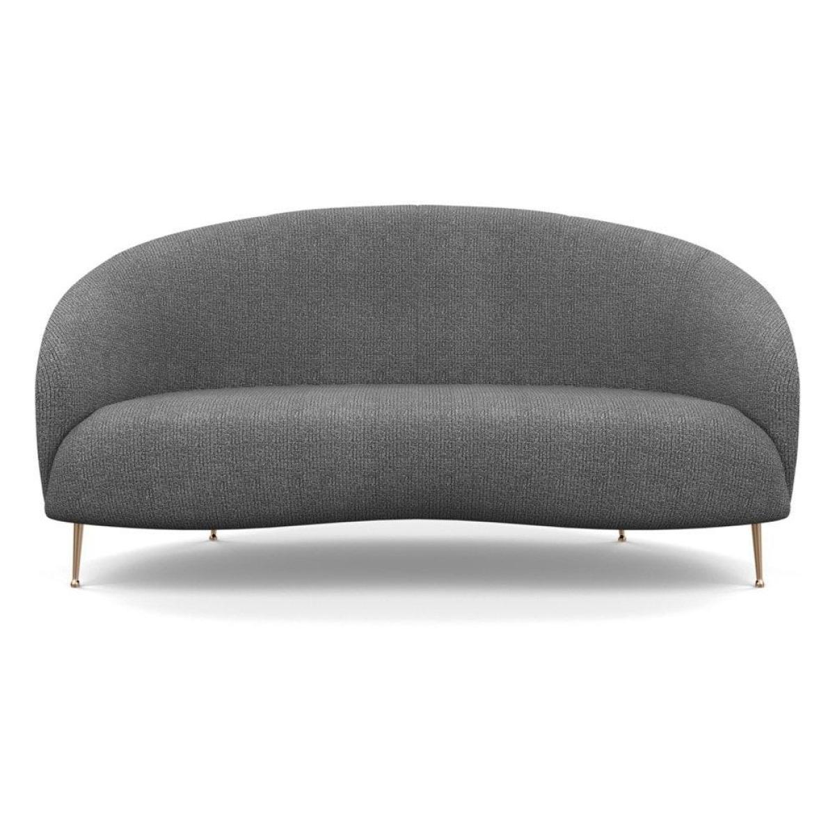 Heal's Bloomsbury 2 Seater Sofa Smart Velvet Dusk Brass Feet - Heal's UK Furniture – image 38