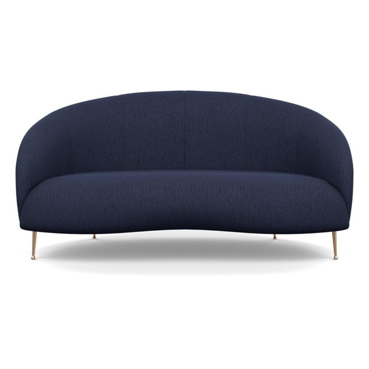 Heal's Bloomsbury 2 Seater Sofa Smart Velvet Dusk Brass Feet - Heal's UK Furniture – image 40