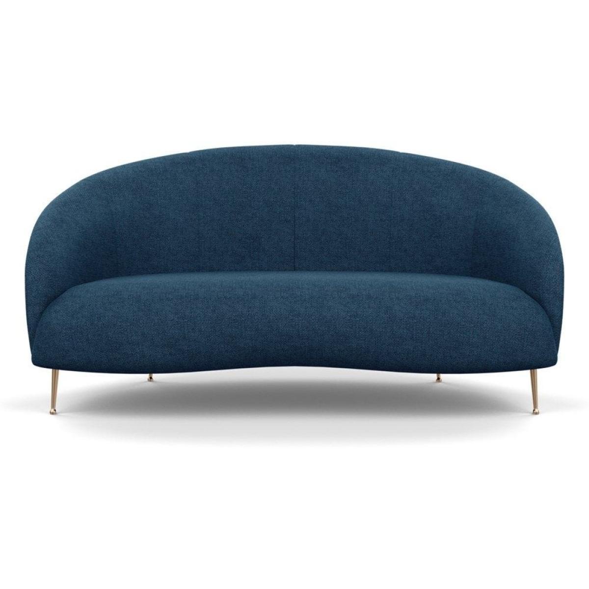 Heal's Bloomsbury 2 Seater Sofa Smart Velvet Dusk Brass Feet - Heal's UK Furniture – image 45
