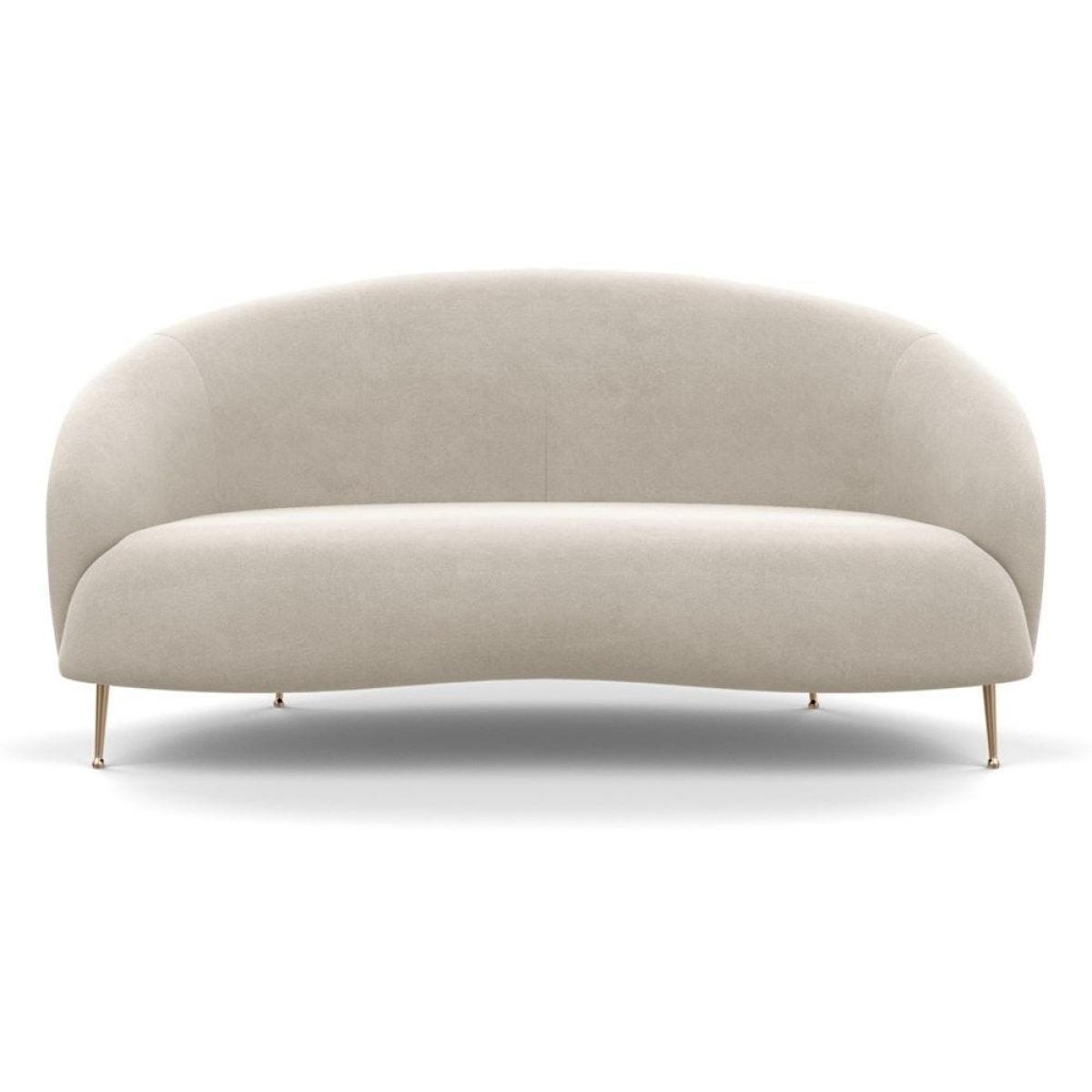 Heal's Bloomsbury 2 Seater Sofa Smart Velvet Dusk Brass Feet - Heal's UK Furniture – image 52