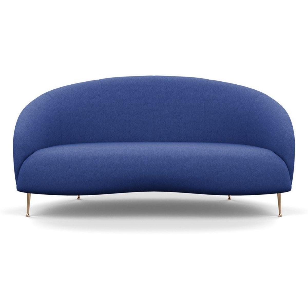 Heal's Bloomsbury 2 Seater Sofa Smart Velvet Dusk Brass Feet - Heal's UK Furniture – image 54