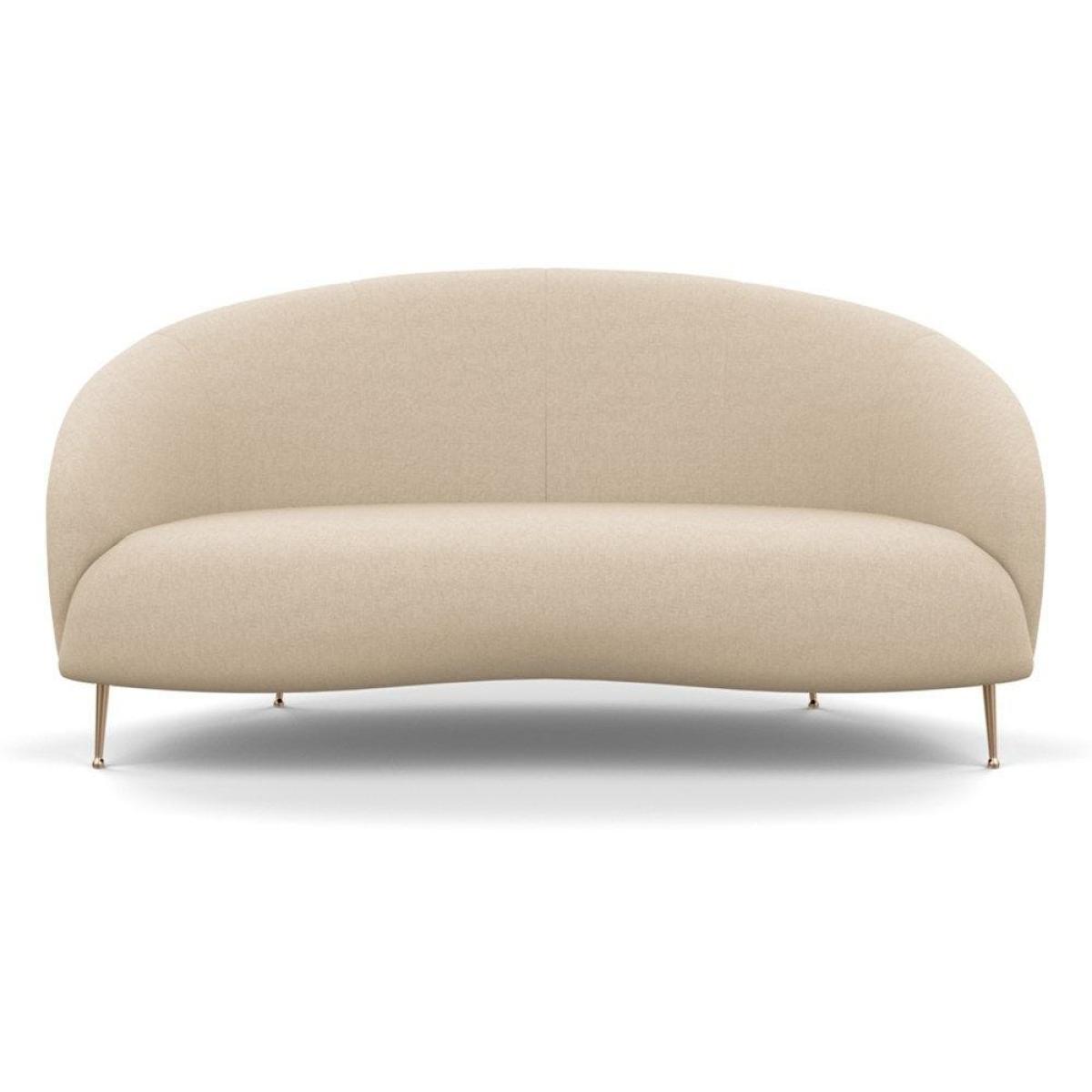 Heal's Bloomsbury 2 Seater Sofa Smart Velvet Dusk Brass Feet - Heal's UK Furniture – image 58