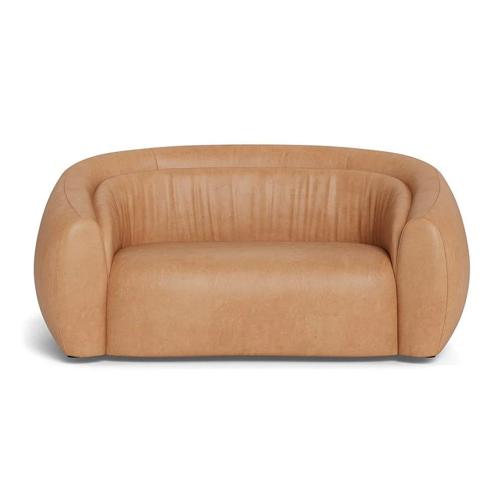 Heal's Flora 2 Seater Sofa Daino Leather Parchment – image 2