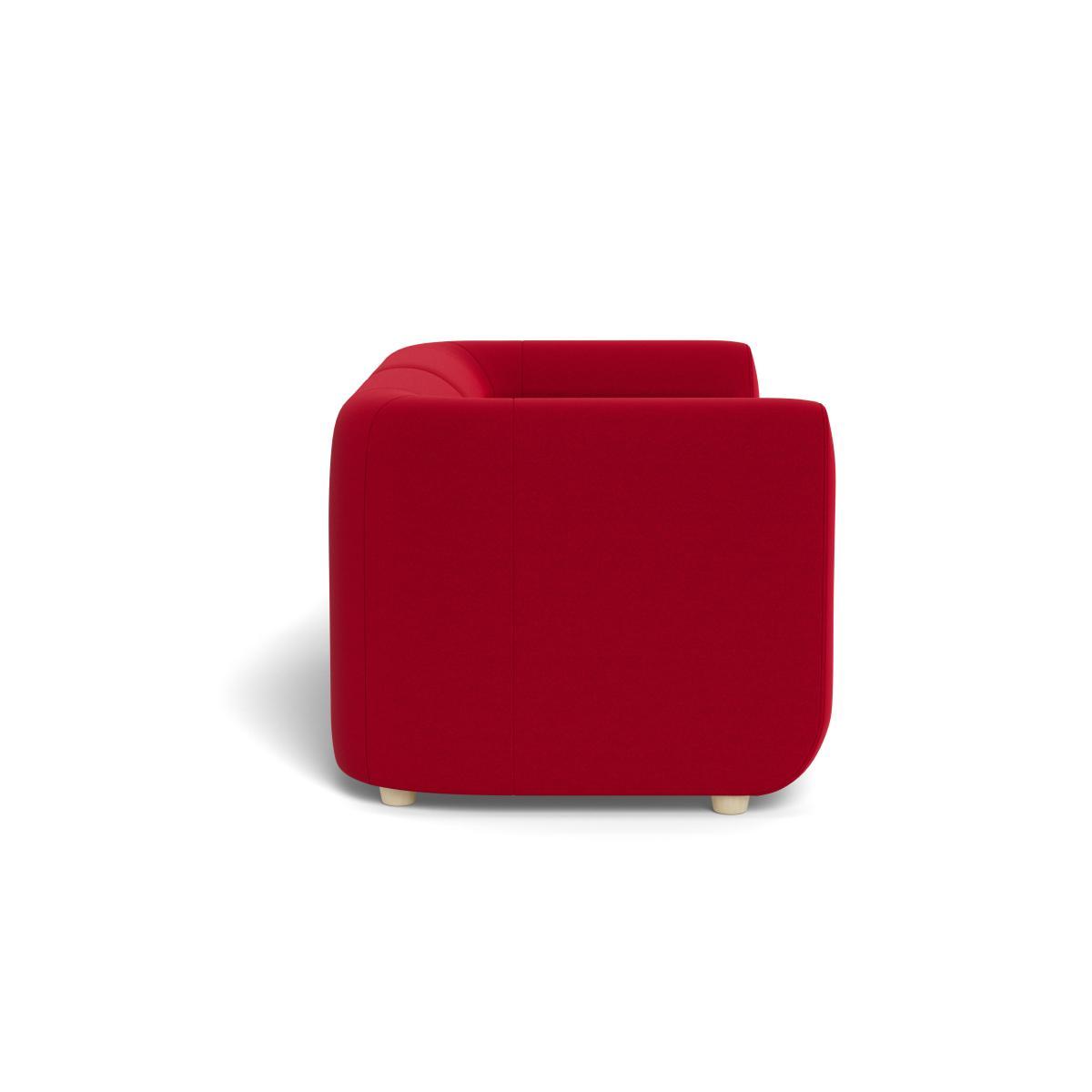 Heal's Lilli 2 Seater Sofa Melton Wool Red Oxide Natural Ash Feet - Heal's UK Furniture – image 3